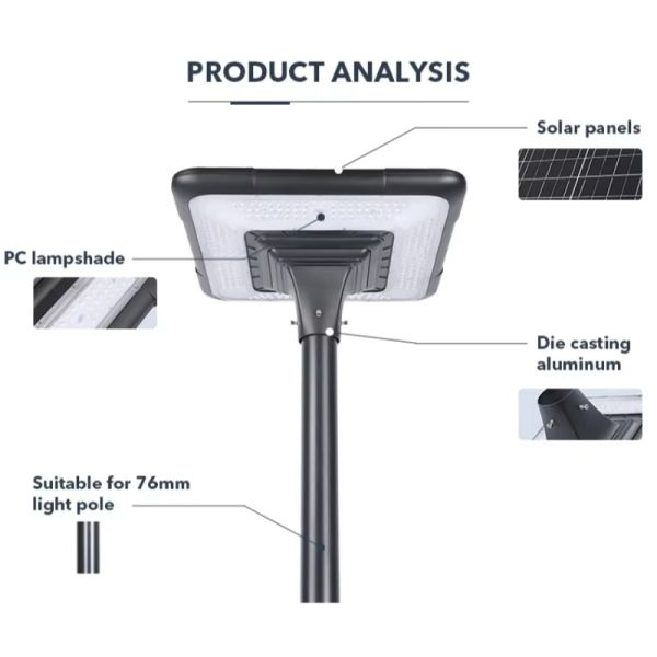 Heavy-Duty Solar Garden Lights Motion-Activated IP65 Waterproof Solar Lighting for Garden