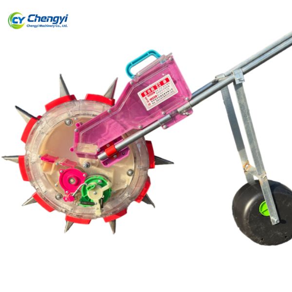 Farmland Cultivation Hand Push Seeder With Large Diameter Push Wheels