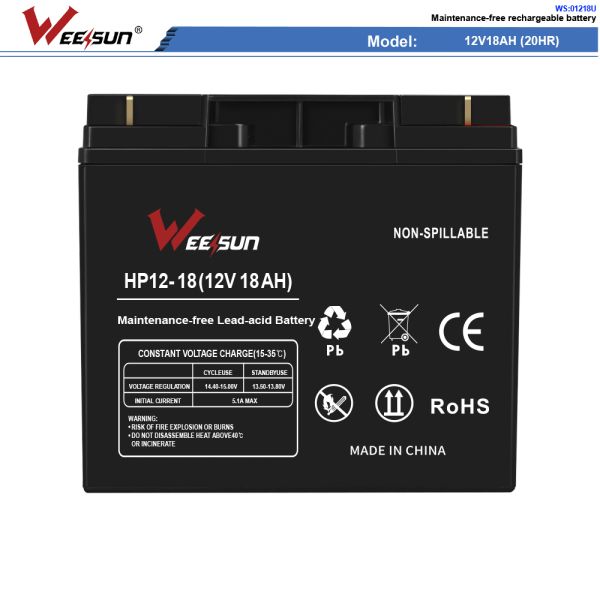 Rechargeable Agm Deep Cycle Long Life Ups 12v 18ah 6 Fm 18 Battery