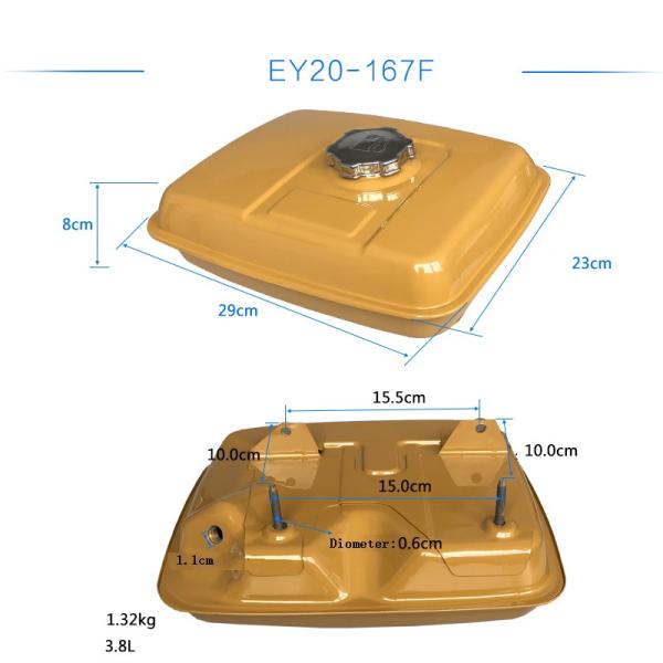 3.8L 5.5L топливный бак сборка, Robin EY20 EY28 Нефтяной бак Assy с переключателем фильтр крышка