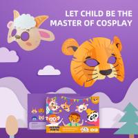 máscaras de papel animais de 8pcs Cosplay Dia das Bruxas para presentes de aniversário das crianças