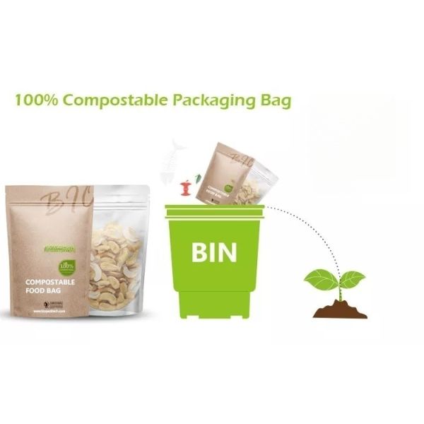 Self Standing Custom Tea Bag Packaging Environmentally Friendly Resealable Design