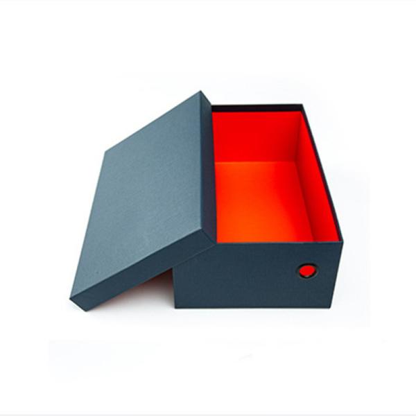 Luxury Square Orange Rigid Cardboard Extensões de cabelo Embalagem Caixa de presente para verniz