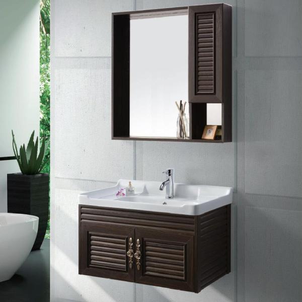 Modern Alunimun Bathroom Vanity/ all aluminum bathroom cabinet/Mirror Cabinet /DB-8107 800X460mm