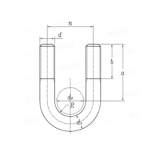 Auto Part Trailer High Strength 316 Stainless Steel Square U Bolt With Plain Finish