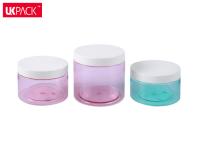 Frascos de plástico cosmético transparente congelado de tamanho grande Máscara facial / Frasco de creme de Hiar UKC49