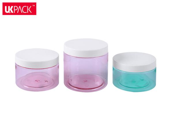 Frascos de plástico cosmético transparente congelado de tamanho grande Máscara facial / Frasco de creme de Hiar UKC49
