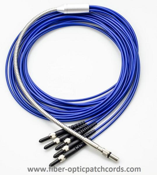 Stainless Steel Quartz Optical Fiber Y 1×5 SMA905 IR UV Fiber Cable Spectrometer