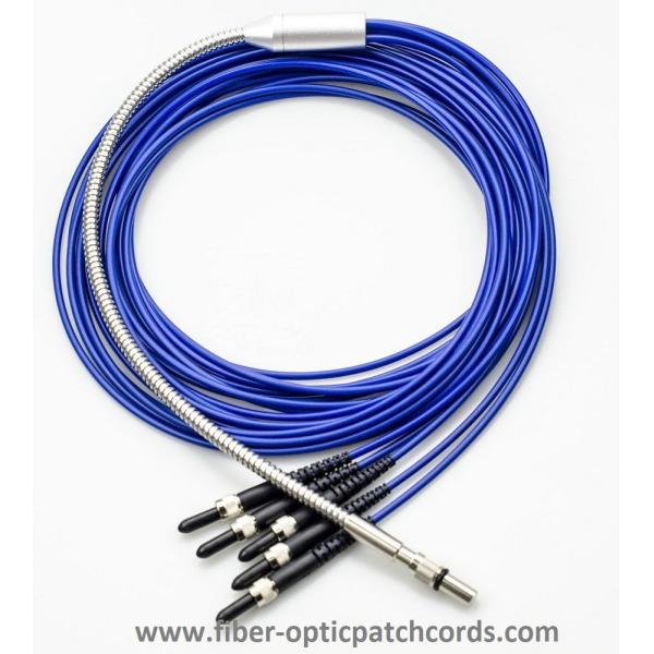 Stainless Steel Quartz Optical Fiber Y 1×5 SMA905 IR UV Fiber Cable Spectrometer
