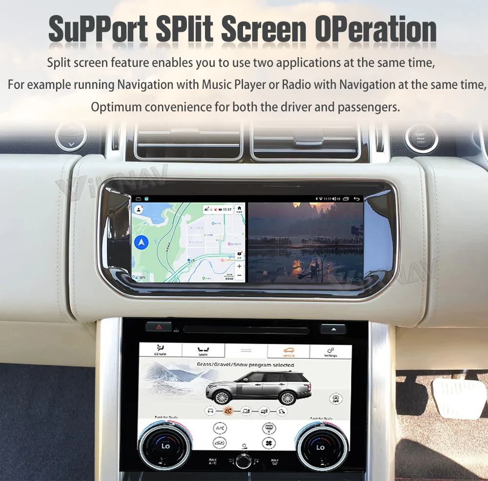 Android Auto 10,25 дюймовое автомобильное радио для Range Rover Vogue L405 Carplay HD LCD сенсорный экран Мультимедийный видеоплеер GPS