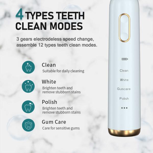 Multifunctional Rechargeable Electric Toothbrush With Intelligent Disinfect Air Drying