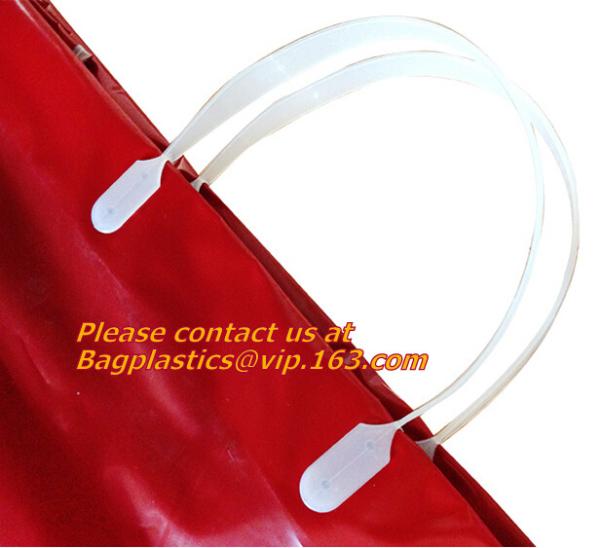 Soft loop handle 100% biodegradable plastic bags plastic bag biodegradable, COMPOSTABLE