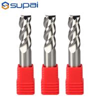 Nouveau matériau Le tour de carbure 2/3 flûtes Moulin d'extrémité en aluminium 6 mm 8 mm Bits de routeur