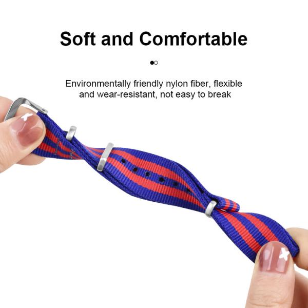 Correia de relógio da tela do nylon da forma do esporte que trança 18mm 20mm 22mm