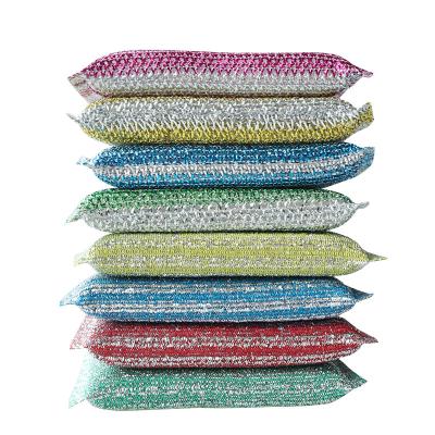 Esponja de cocina resistente a los arañazos con fibras de acero inoxidable