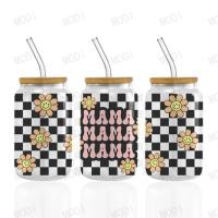24oz Mama'S Day UV DTF Transfers For Glass Sticker Designs