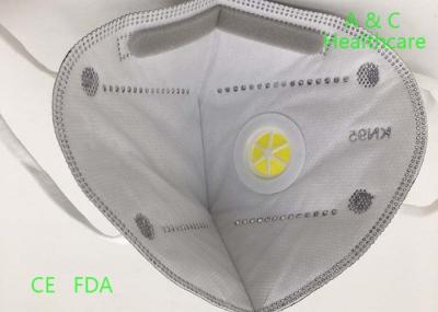 Single Headband FFP2 Face Mask Spunbond Fabric Ffp2 Dust Mask Grey