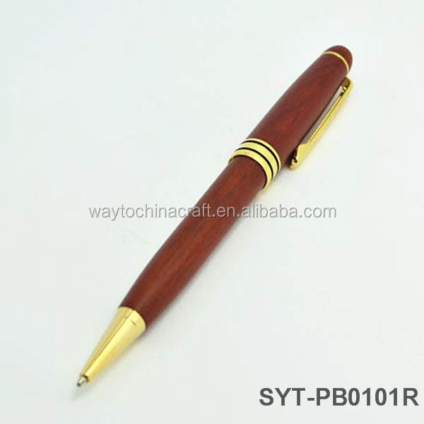 Eco-Friendly and Hign Quality Ballpoint Wooden Writing  Pen for Gift