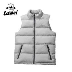 Luxo de qualidade pesado sem manga Utilidade de pesca de algodão personalizado casaco coberto meia manga fechadura colete masculino colete masculino