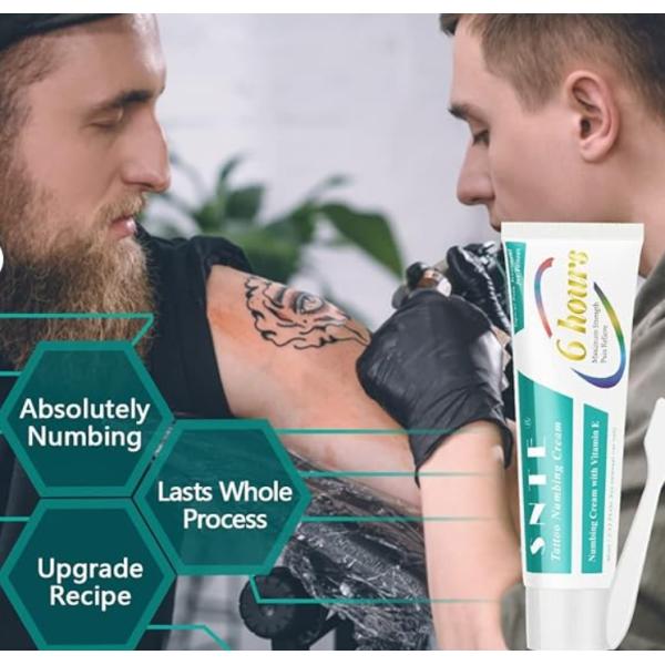 Крем для обезболивания перед татуировкой 6-8 часов Максимальная сила Безболезненный крем