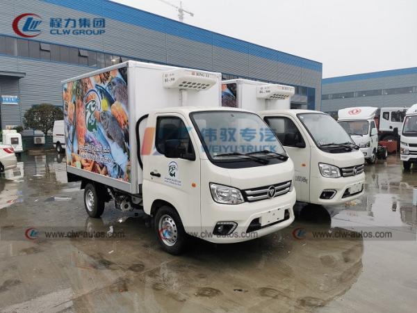 Refrigerador Van Truck da entrega do marisco 1T de Foton mini