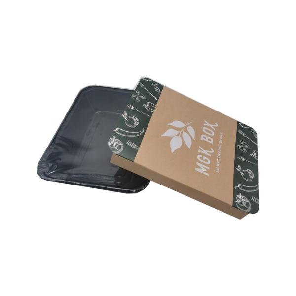 Изготовленный на заказ рукав бумажных коробок Kraft принимает прочь рукав пищевого контейнера упаковывая