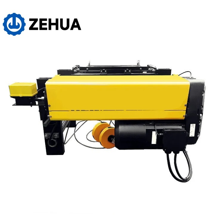 Low Headroom Electric Hoist with Traveling Trolley 5 Ton European Design Electric Wire Rope Hoist
