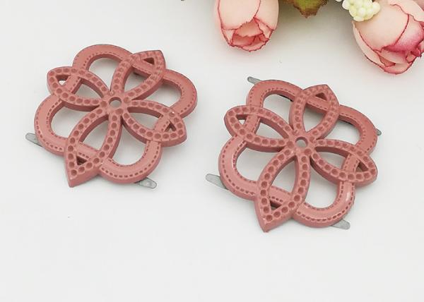 Eco Friendly Decorative Colorful Small Plastic Buckles For Gifts Shoe , Ladies Shoe D384