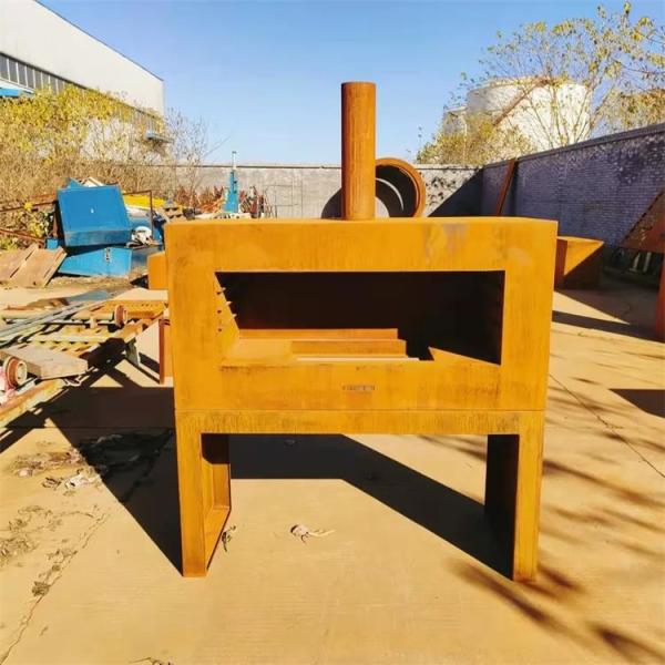 ISO9001 Pular que resiste ao obelisco de aço Chiminea para o quintal do pátio