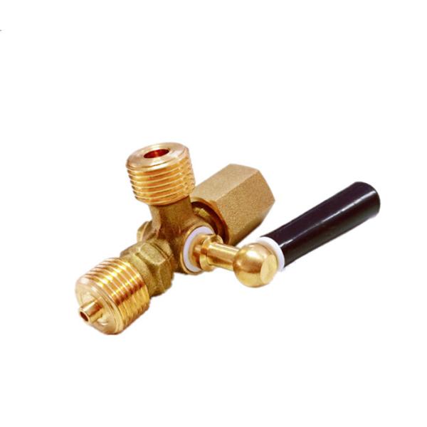 CNC Three Way Pressure Gauge Cock Lead Free Brass