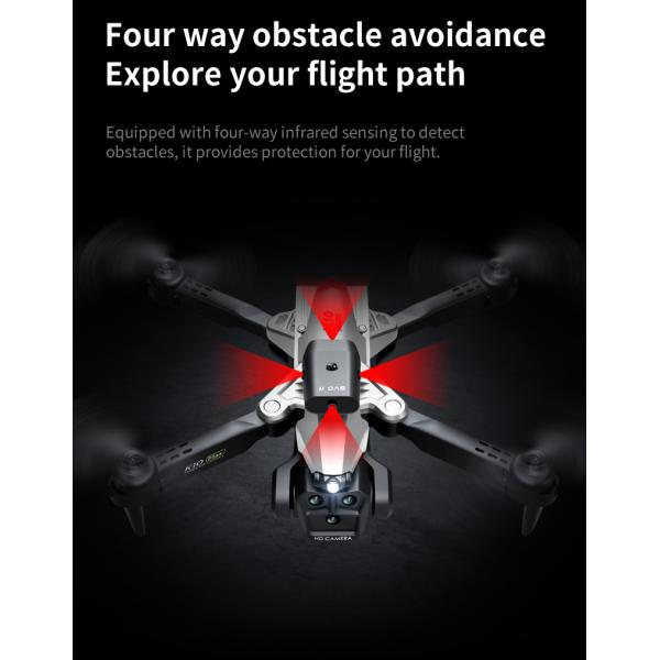 Optical Flow Drone With Triple 4k Camera Wifi Fpv Camera Stabilizer for Beginners Obstacle Avoidance RC Quadcopter 2.4G