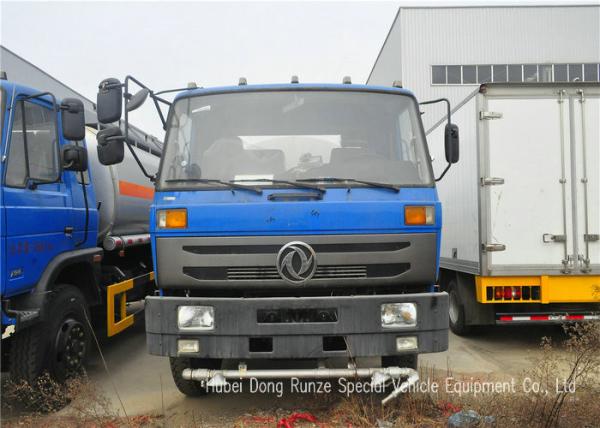 Stainless Steel Liquid Tank Truck / Water Tanker Truck With High Pressure Jetting Pump