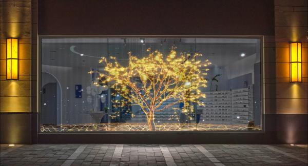 Advertising Transparent LED Film Screen Outdoor Hanging LED Film Display