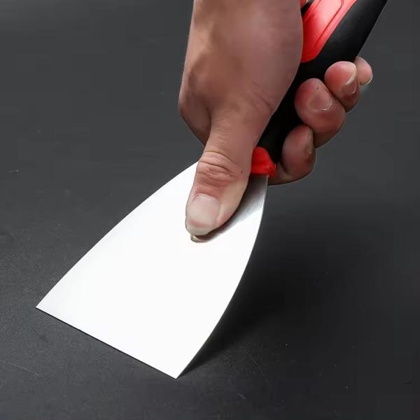 Carbon Steel Flexible Putty knife Set Premium Stainless Steel Spackle Knife
