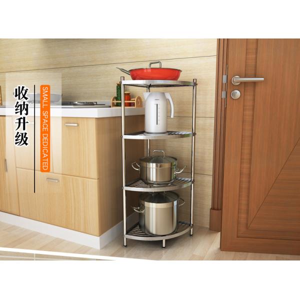 Kitchen Metal Pot Rack Multi-Purpose Household Landing Multi-Layer Pot Holder 304 Stainless Steel