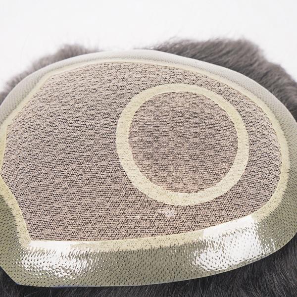 Small/Large/Average Size No Problem Get 100% Human Hair Men Toupee with 60 Lace Mesh