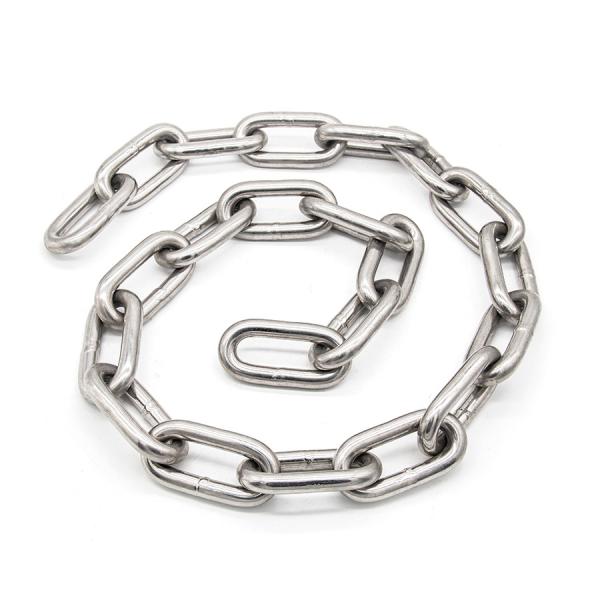 Welded 36 Mm Stainless Steel Long Link Chain / DIN 766 Short Link Chain