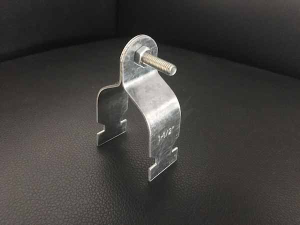 RC Clamp Galvanized GI Steel Conduit Strut Clamp / Conduit Clip Fit 35mm * 19mm Unistrut