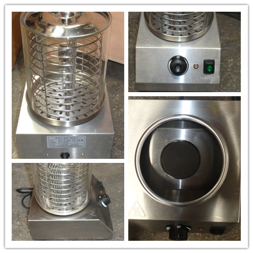 Commercial Electric Hot Dog Bun Warmer Machine With Single / Double Heating Tube