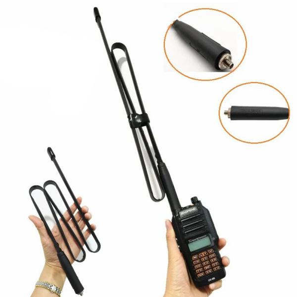 Repetidor Acessórios Antenna E Alimentador SMA-Feminino Antenna dobrável VHF UHF 144/430MHz Walkie Talkie