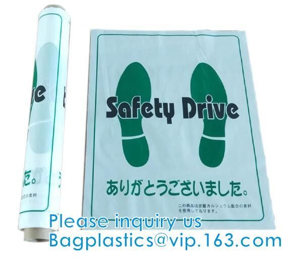 Biodegradable Compost Car Floor Mat Auto Disposable Steering Wheel Seat Cover Interior Accessories Steering Tire Bags