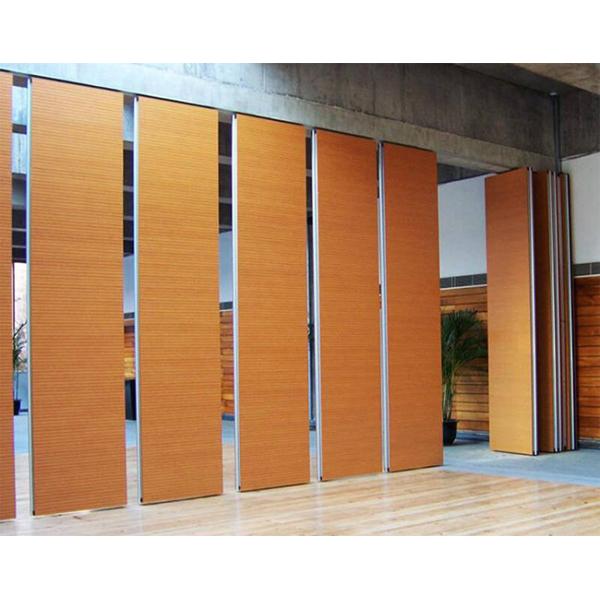 Office Yellow Acoustic Operable Wall With Door 2M 3.8M Height
