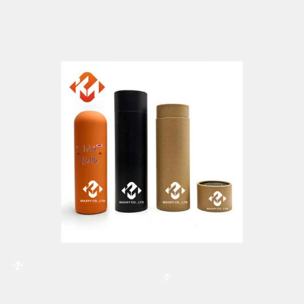 Customized Wine Tube Packaging Stylish Wine Bottle Tube Box Convenient Storage