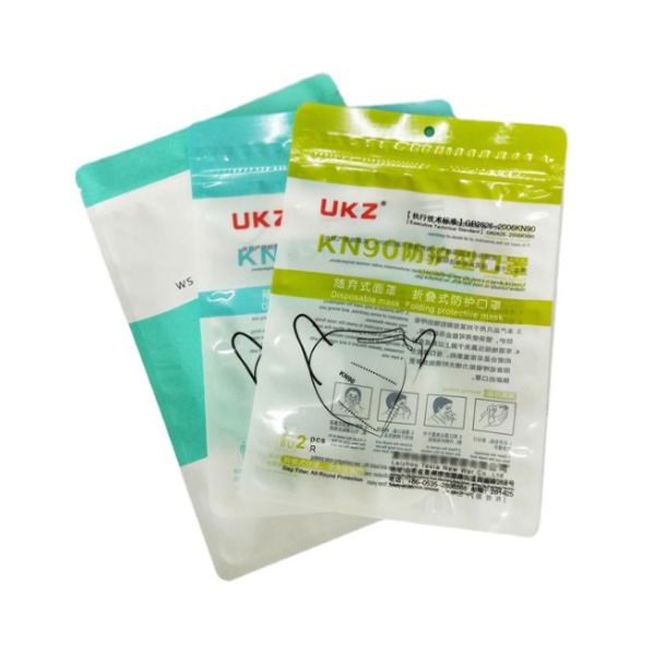 Custom Surgical Disposable N95 Face Mask Plastic Packing Bag 60mic