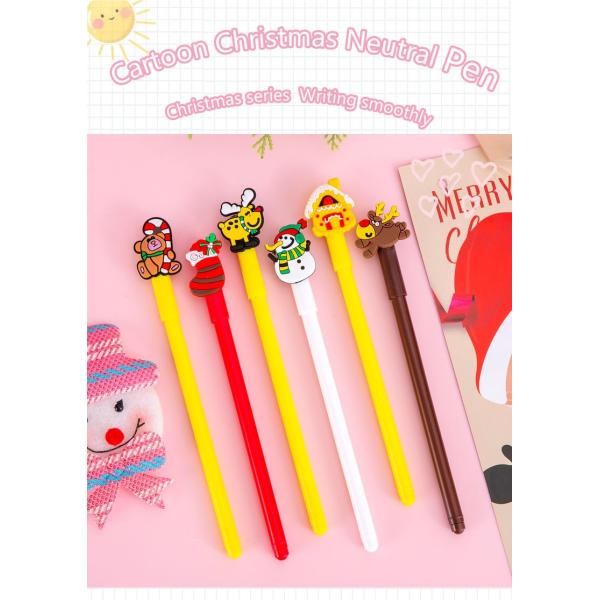 Christmas Series Neutral Pen 0.5mm Black Water based Cartoon Gift Gel Pen