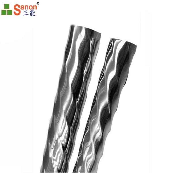 Perfil de aço soldado laminado tubulação gravado aço Inox do tubo de Satinless