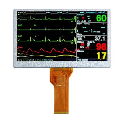Affichage TFT LCD TN de 7 pouces avec une résolution de 800*480 et une interface RVB à 50 broches
