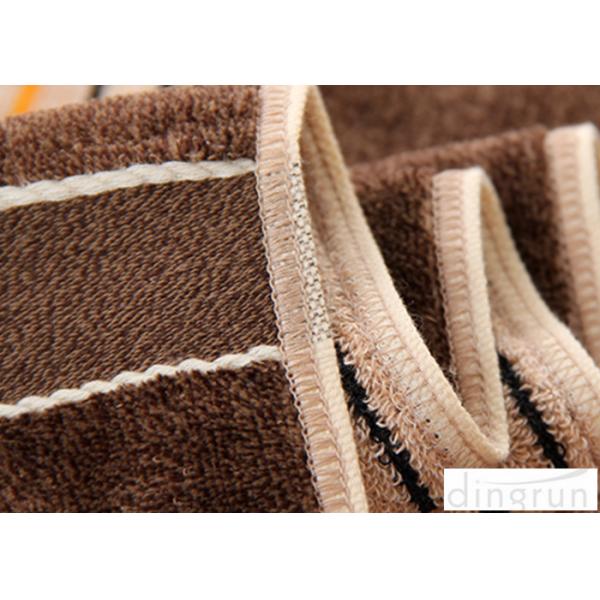 Portable Cotton Bath Towels Stripe With Embroidery Logo DR-BT-03