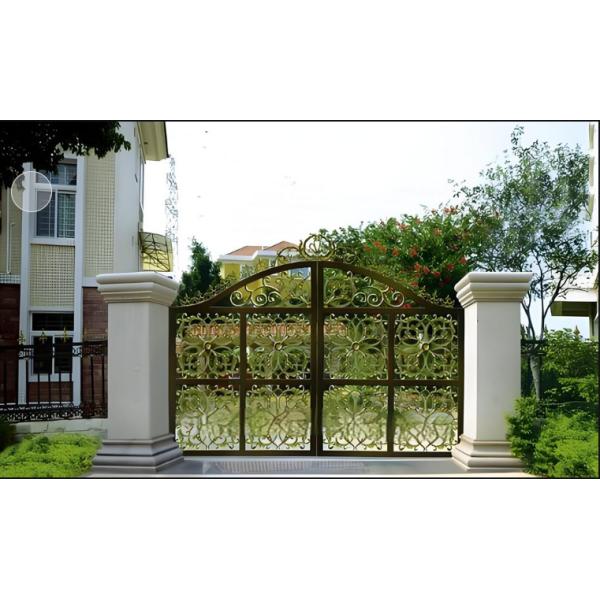 Modern Galvanized Cast Aluminum Villa Gates for Indoor Outdoor Use