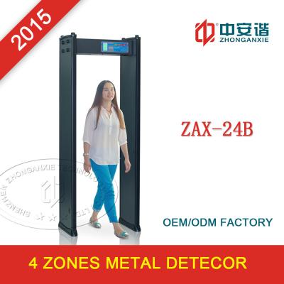 Caminhada da porta da inspeção com a sensibilidade ajustável comercial do detector de metais